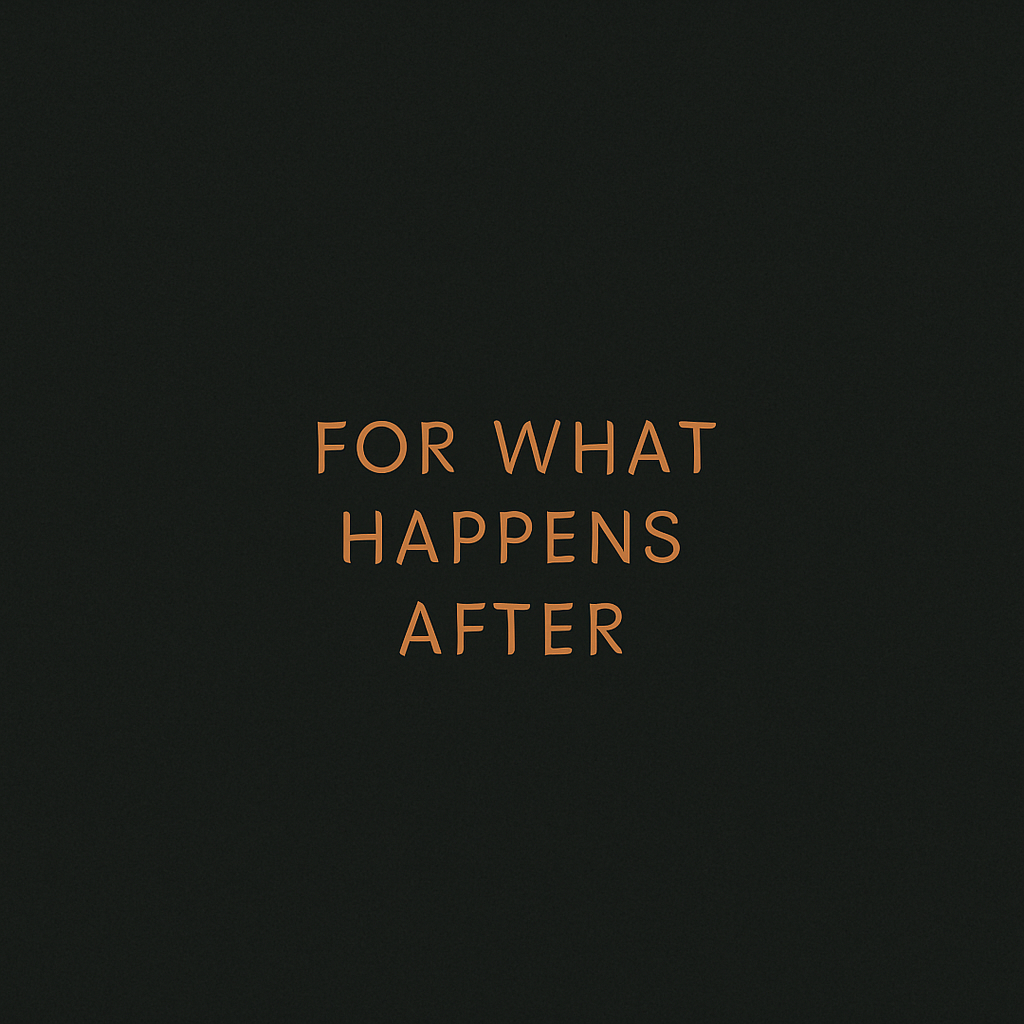 For What Happens After cover